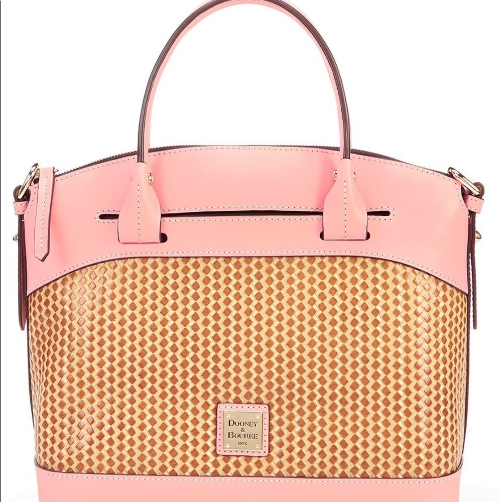 Dooney /Bourke embossed Leather Satchel, like new